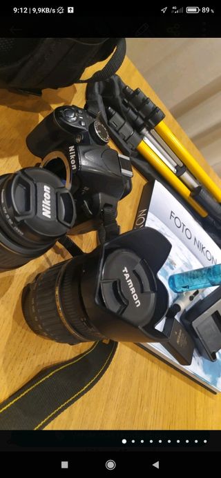 lote cámara nikon( valorado  836euros) 