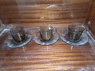 Tazas de café de cristal