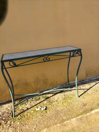 mueble para entrada de forja