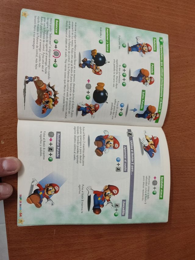 manuales Mario Nintendo 64 Wii u ps4 ps5  switch