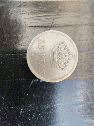 moneda 25 pesetas 1975