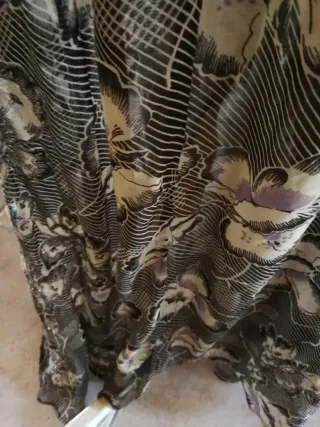 VESTIDO EN GASA DE SEDA BORDADO LENTEJUELAS ZARA