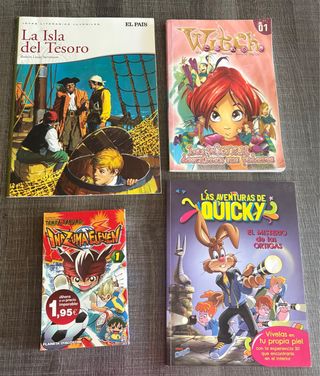 4 cómic: Witch, Quicky, Inazuma Eleven,...