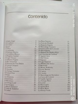 Libro Records de la Naturaleza. Tapa dañada