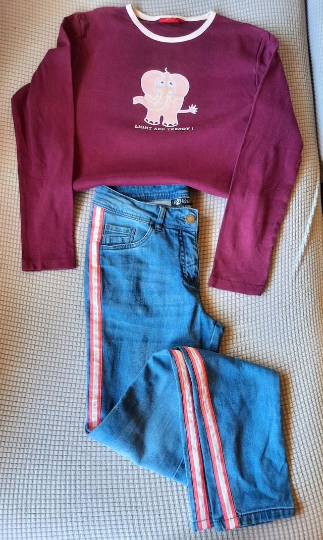 Pantalon+camiseta manga larga.