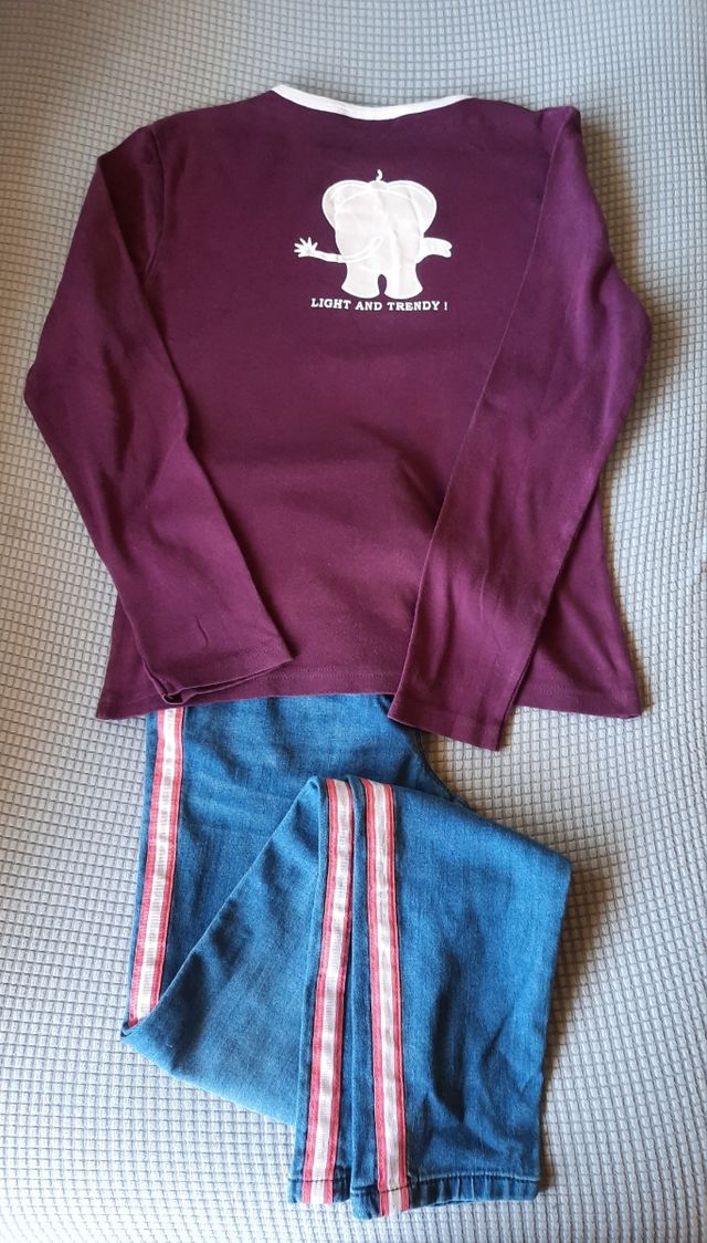 Pantalon+camiseta manga larga.