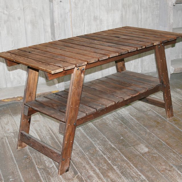 MESA DE MADERA, MESA DE JARDIN.
