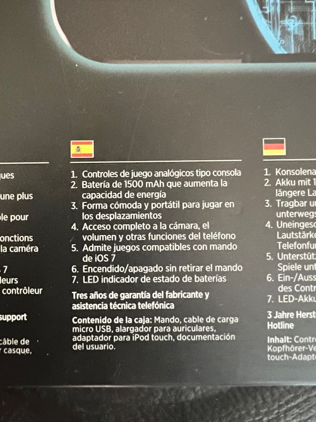 Adaptador IPhone Ipod para gaming.