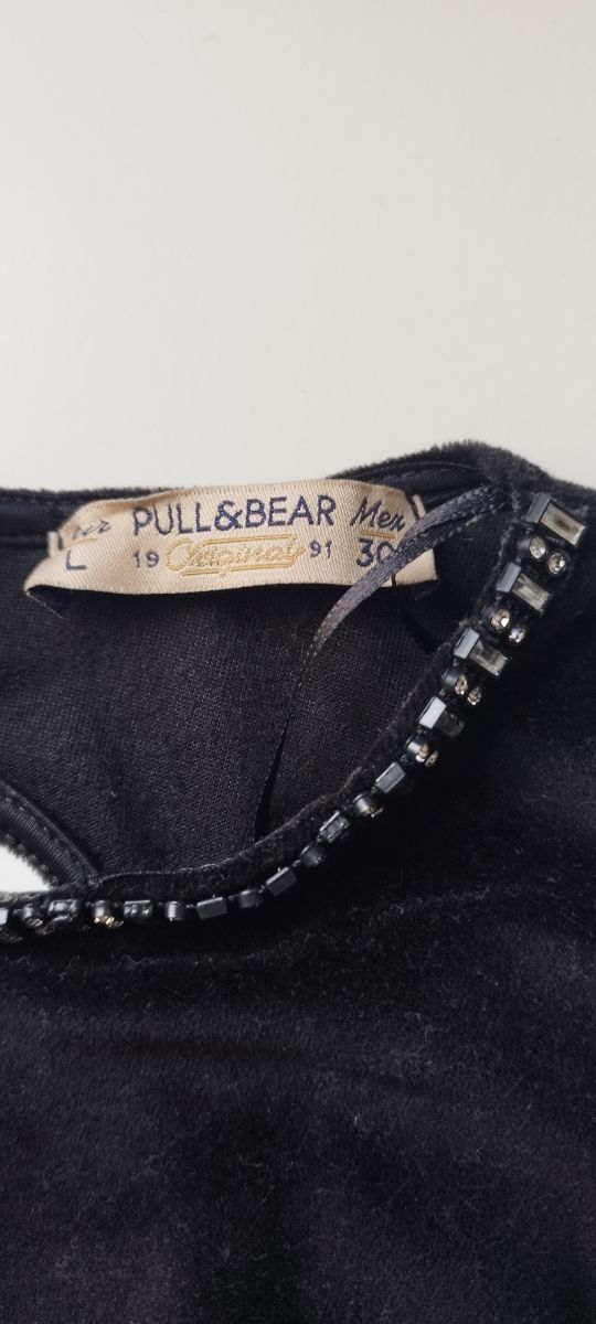 Mono corto negro abalorios