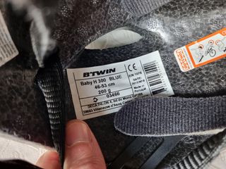 B'twin baby H300 Casco azzurro