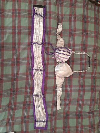 conjunto dos piezas sujetador y cinturon