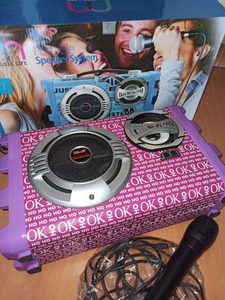 Altavoz bluetooth karaoke 