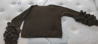 Jersey verde, manga rizada