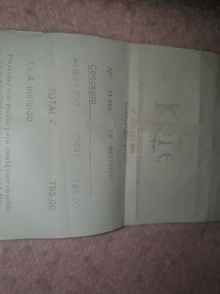 Anillo oro blanco y diamante   SIN USO