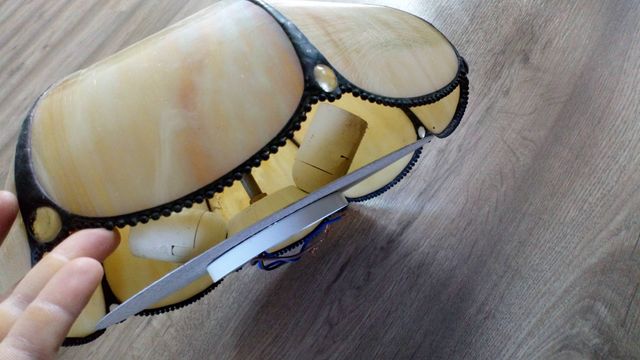 Lampara nacar para techo