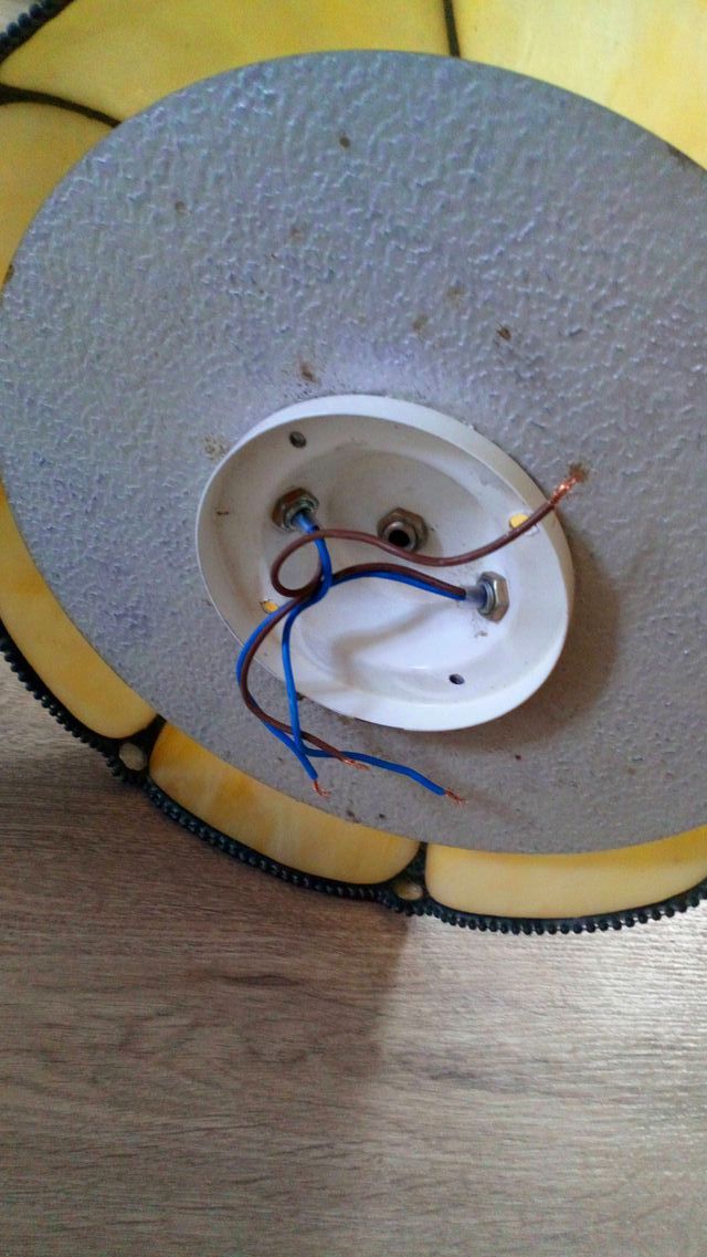 Lampara nacar para techo