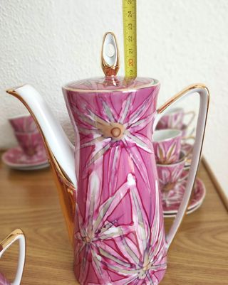 Juego café porcelana Santa Clara