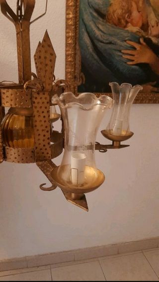 Lampara bronce