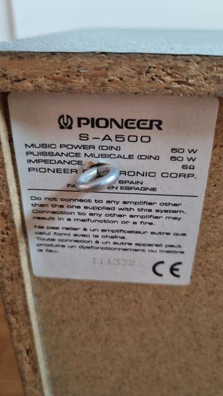 ALTAVOCES HIFI PIONEER POWER BASS