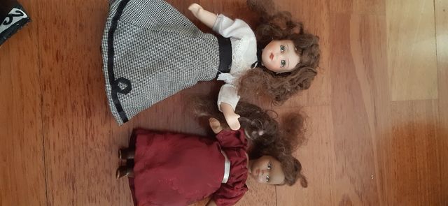 2 muñecas porcelana 5€