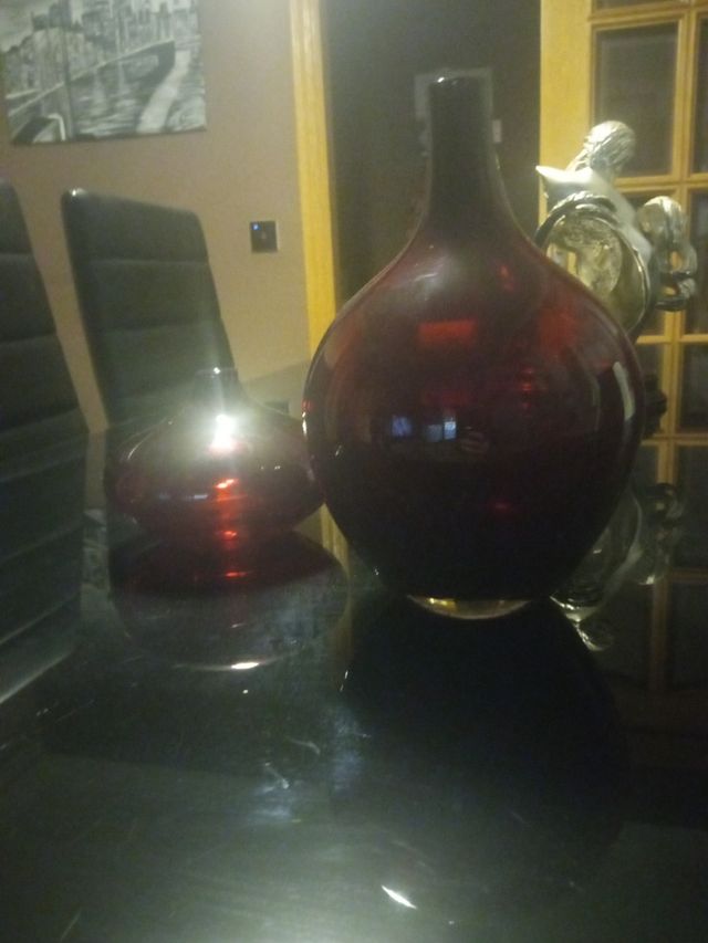 Jarrones de cristal 15€,cada uno