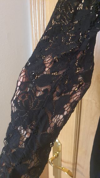 Vestido Negro Midi negro Zara talla L