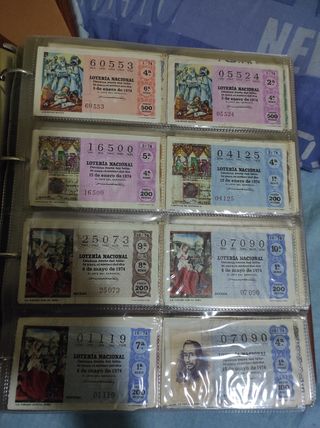 Álbumes colección billetes loteria nacional