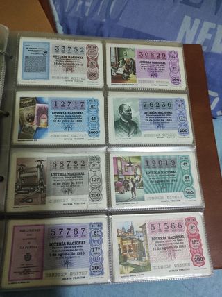 Álbumes colección billetes loteria nacional