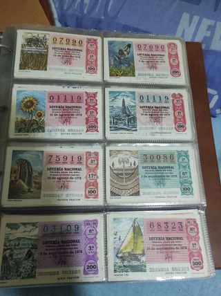 Álbumes colección billetes loteria nacional
