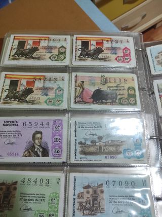 Álbumes colección billetes loteria nacional
