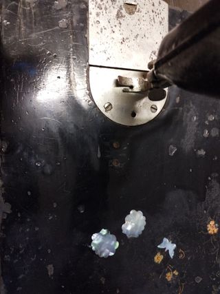 Antigua maquina de coser marca Estrella