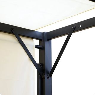 Pérgola retráctil 2.95m color crema NUEVA