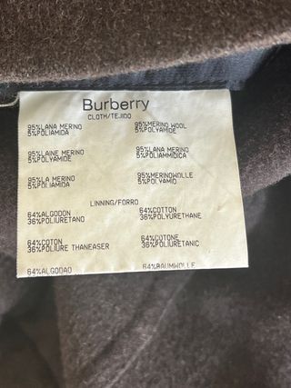 Abrigo reversible Burberry 