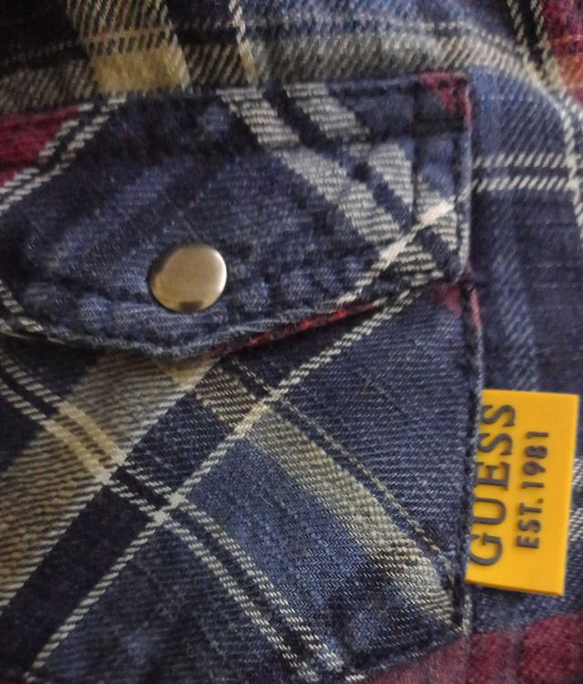 Camicia a quadri guess bimbo 5 anni