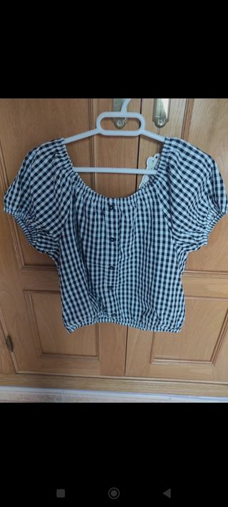 Conjunto top Vichy + vaquero