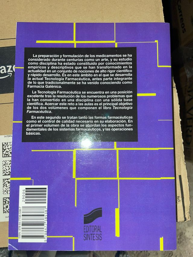 Tecnología Farmacéutica: Formas farmacéuticas