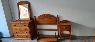 SET CAMERA DA LETTO IN LEGNO