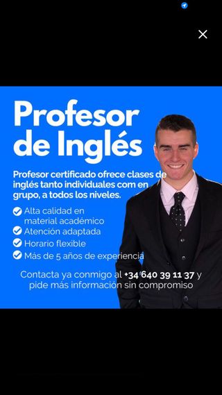 Clases Particulares de Inglés (También Online)