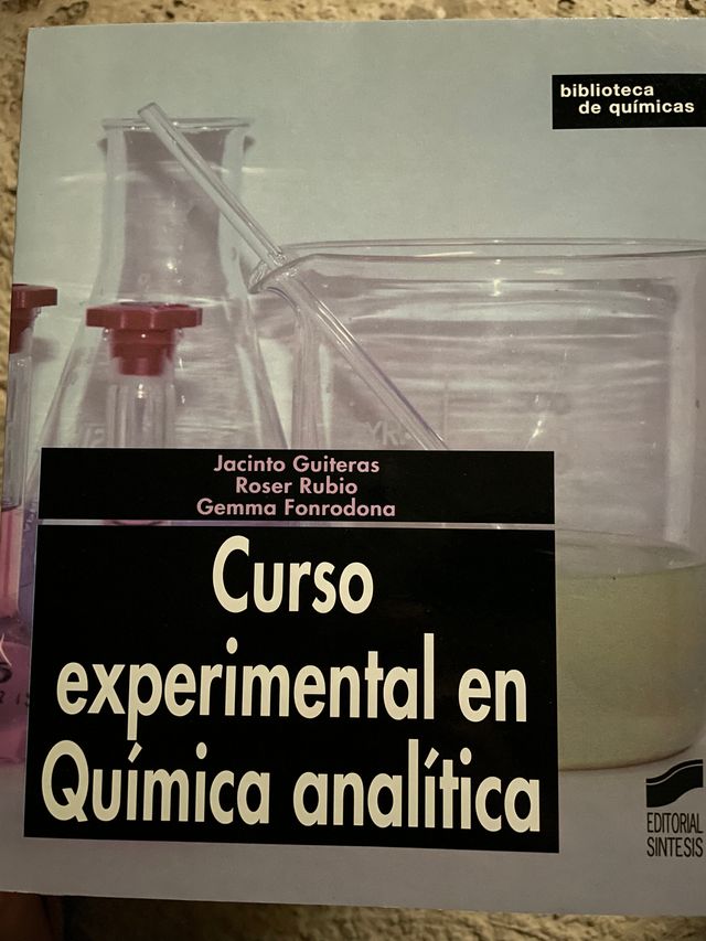 Curso experimental en química analítica