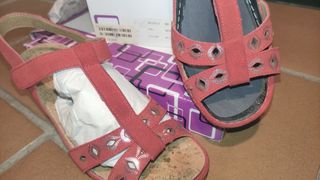 📣REBAJADAS📣 Sandalias serraje coral