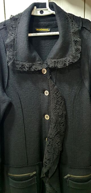 Abrigo lana Manifestó zara uterque massimo dutti  