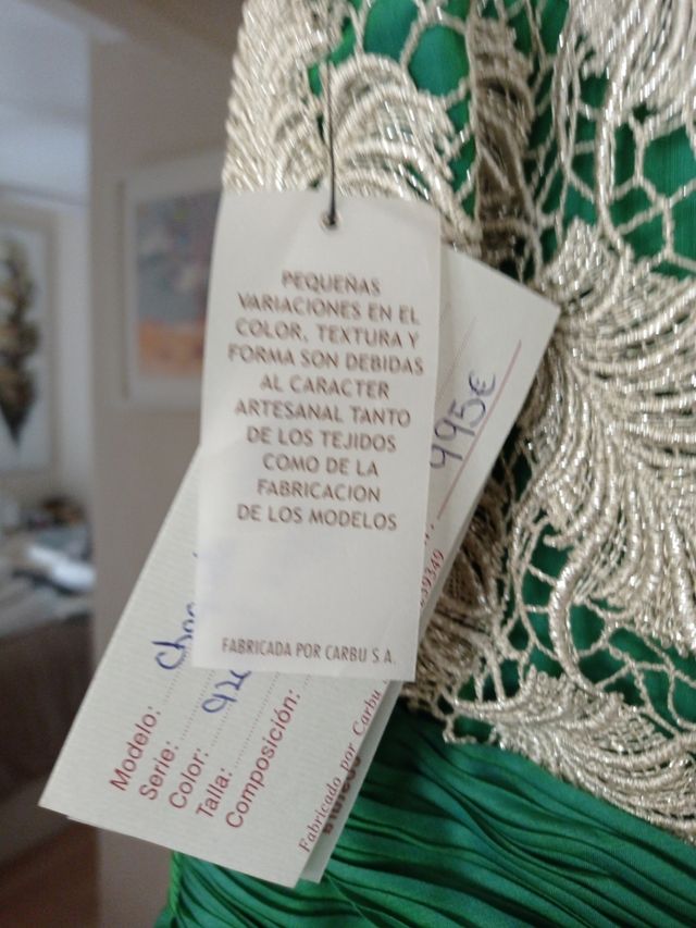 Vestido para eventos. Diseñador Nacho Bueno.