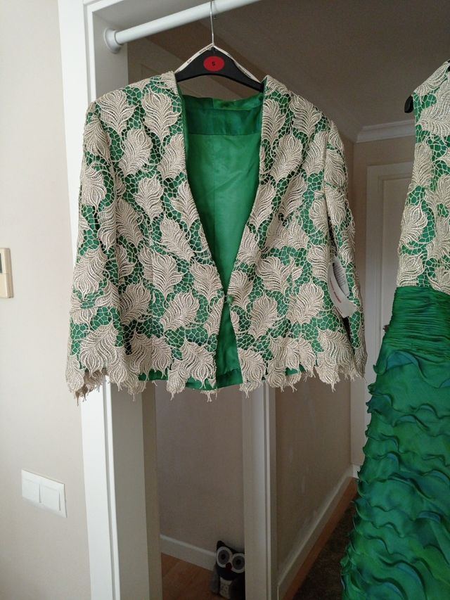 Vestido para eventos. Diseñador Nacho Bueno.