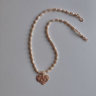 Nuevo Collar perlas naturales agua dulce Colgante 