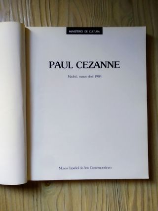 Cézanne. Catálogo de exposición.