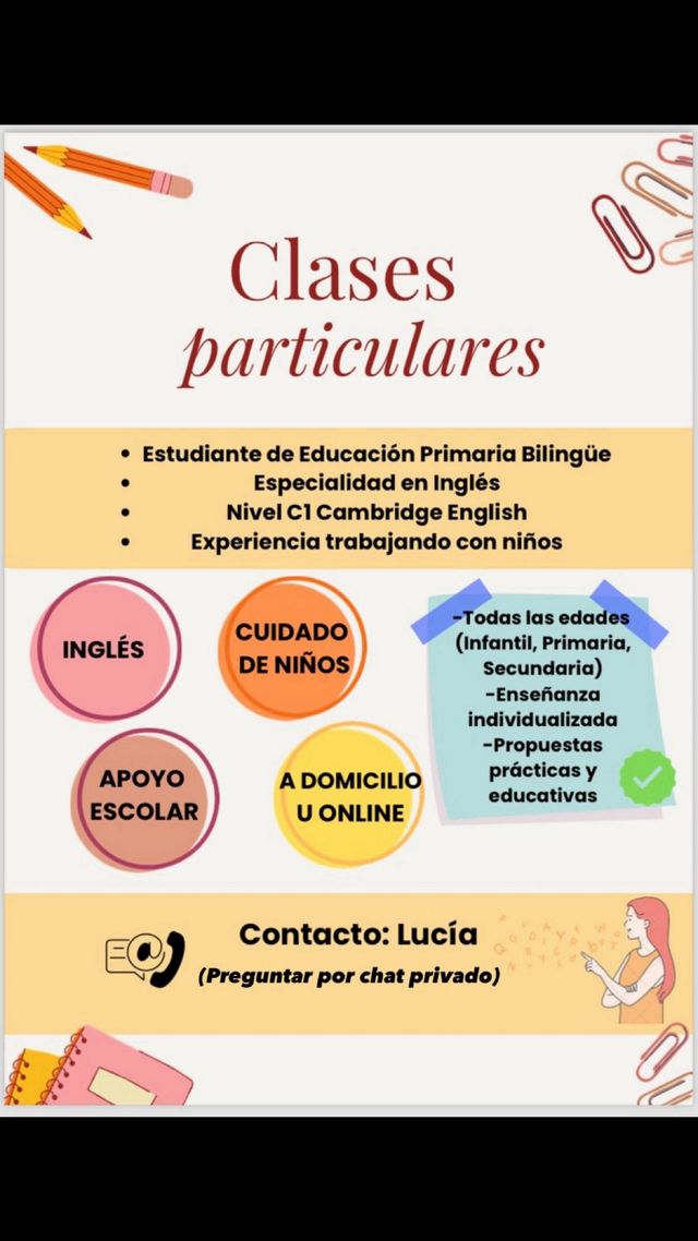Profesora Particular Inglés