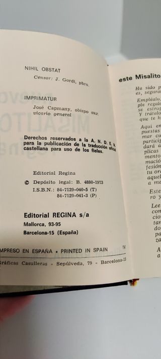 MISALITO REGINA  1973