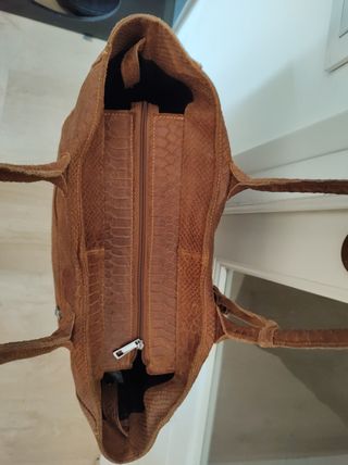 bolso piel vera pelle