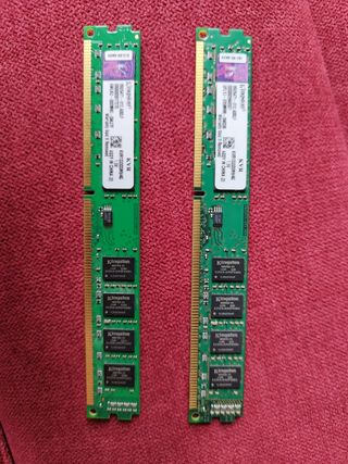 Memoria RAM 1333 DDR3 4gb. 2 módulos.