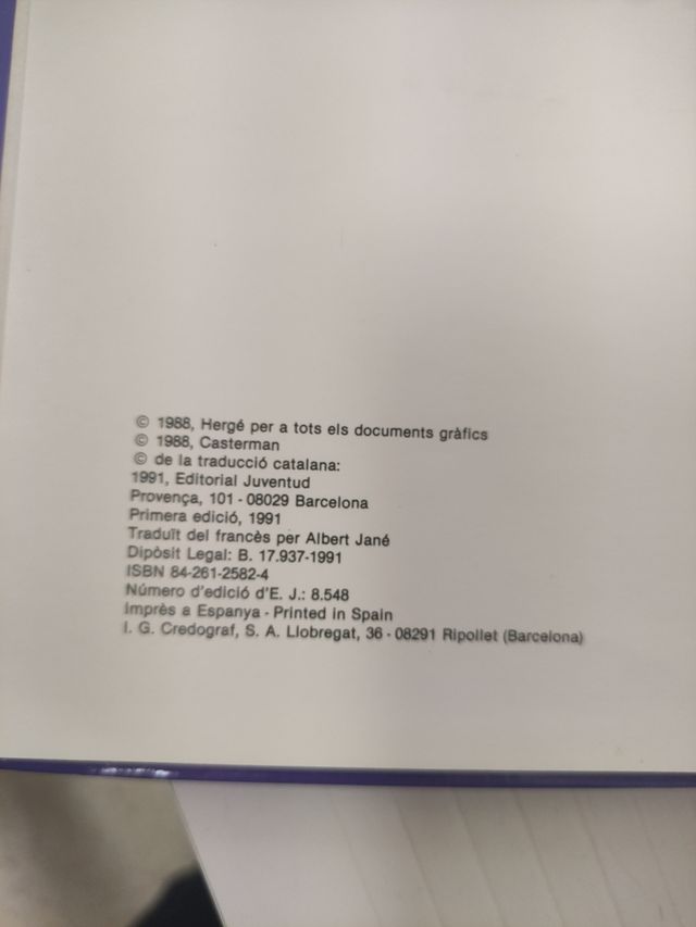 TINTIN . EL TEMPLE DEL SOL . VERSIO ORIGINAL .